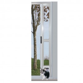 Puerta de Aluminio para Perros Blanca 7" x 11" - Envío Gratuito